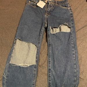 Straight leg jeans